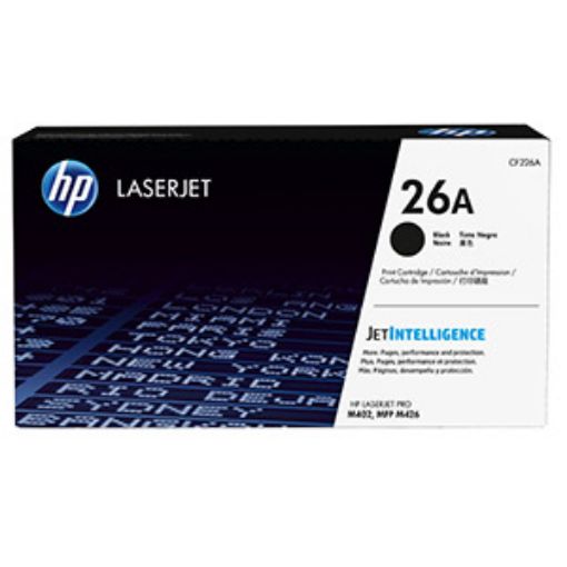 Imagen de TONER LASER HP 26A NEGRO ORIGINAL