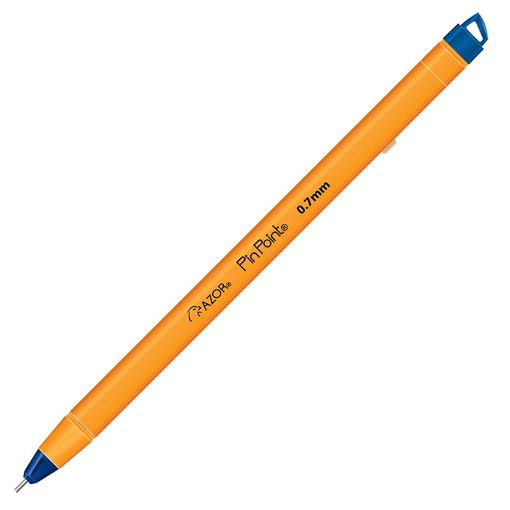Imagen de BOLIGRAFO FINO AZUL PIN POINT BARRIL AMARILLO