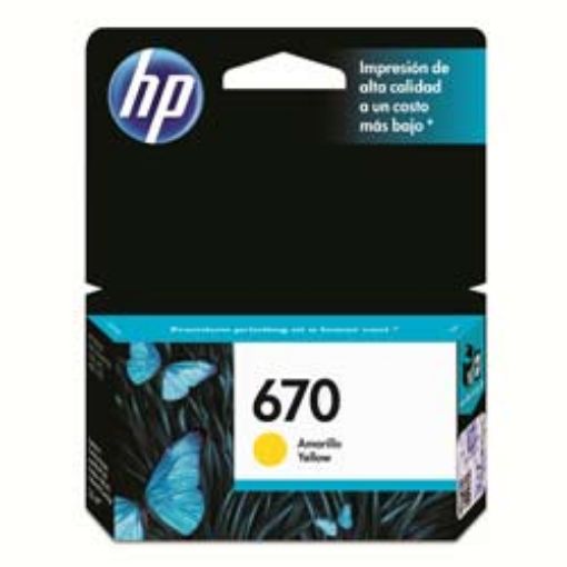 Imagen de CARTUCHO DE TINTA HP 670 AMARILLO ORIGINAL