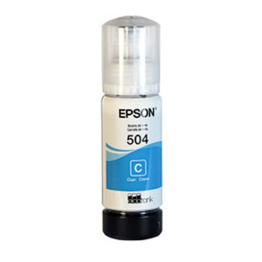 Imagen de BOTELLA DE TINTA EPSON T504 CYAN