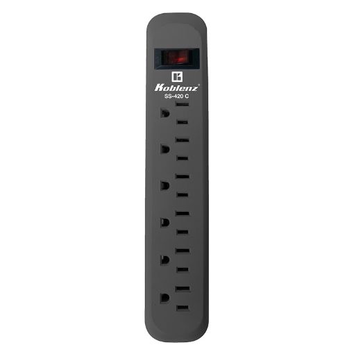 Imagen de SUPRESOR DE PICOS SS-420-C, 420 JOULES, 6 CONTACTOS, GRIS