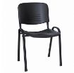 Imagen de SILLA VISITA SIN BRAZOS PLASTICA NOVAISO NEGRO
