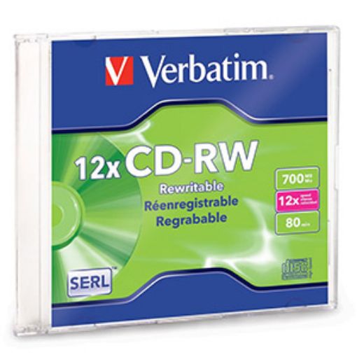Imagen de DISCO CD-RW 80MIN 700MB PZA