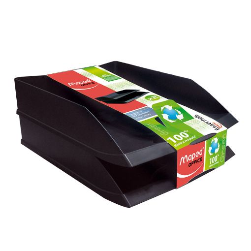 Imagen de CHAROLA CARTA 2 NIVELES NEGRO ESSENTIALS GREEN