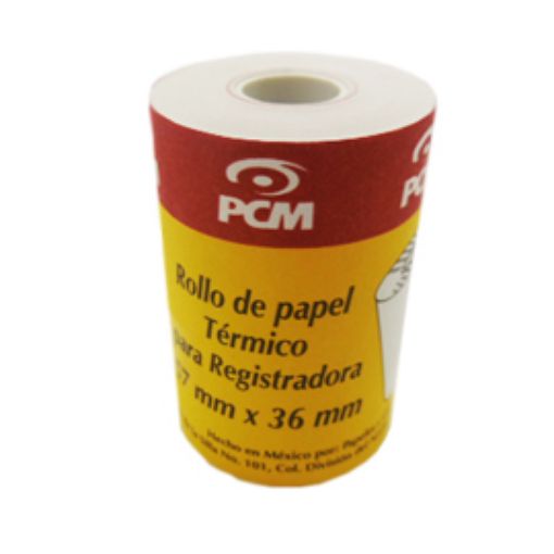Imagen de ROLLO PAPEL TERMICO 57MM X 36MM (14 MTS)