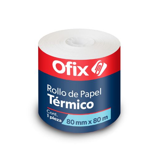 Imagen de ROLLO PAPEL TERMICO OFIX 80MM X 80MTS