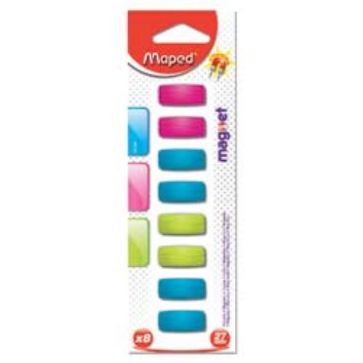 Imagen de IMANES ESTANDAR COLORES SURTIDOS BLT CON 8PZAS