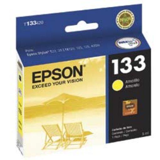 Imagen de CARTUCHO DE TINTA EPSON 133 AMARILLO
