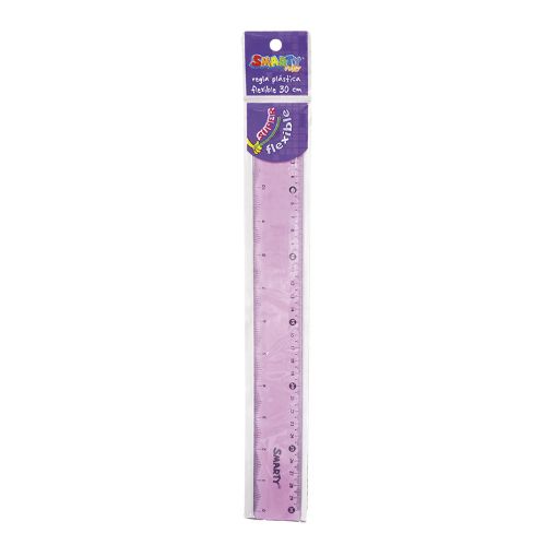 Imagen de REGLA PLASTICA 30CM FLEXIBLE COLORES SURTIDOS