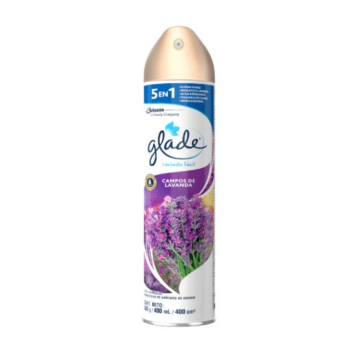 Imagen de AROMATIZANTE AEROSOL GLADE CAMPOS DE LAVANDA 344GR