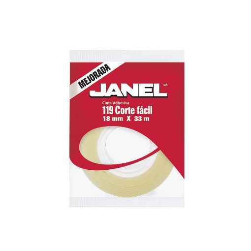 Imagen de CINTA ADHESIVA CORTE FACIL 119 18X33 JANEL