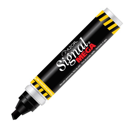 Imagen de MARCADOR PERMANENTE GRUESO NEGRO SIGNAL MEGA
