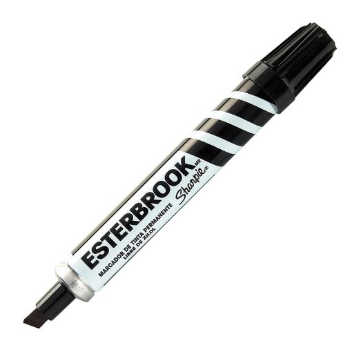 Imagen de MARCADOR PERMANENTE GRUESO NEGRO ESTERBROOK