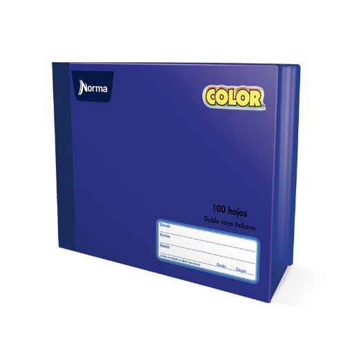 Imagen de CUADERNO COSIDO ITAL 100H D/R NORMA COLOR