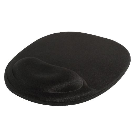 Imagen de TAPETE PARA MOUSE ERGONOMICO DE GEL NEGRO