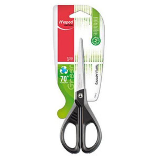 Imagen de TIJERA METAL PLASTICO 6 3/4 ESSENTIALS GREEN