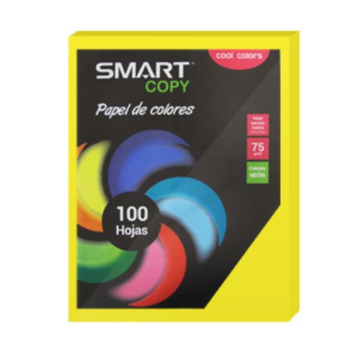 Imagen de PAPEL CARTA NEON AMARILLO 37K C/100HJS