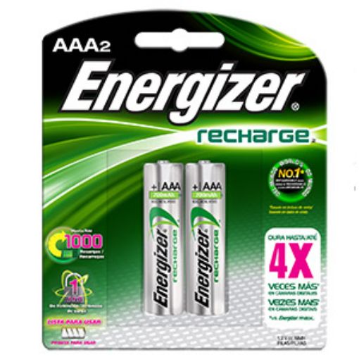 Imagen de PILA RECARGABLE AAA METAL HIDROGENO CON 2 BLT