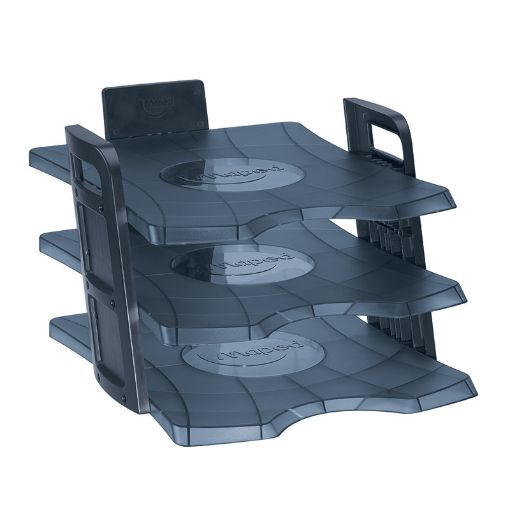Imagen de CHAROLA CARTA 3 NIVELES HUMO CLEAR OFFICE