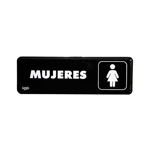 Imagen de SEÑAL PLASTICO BAÑOS MUJERES 23x7.5CM