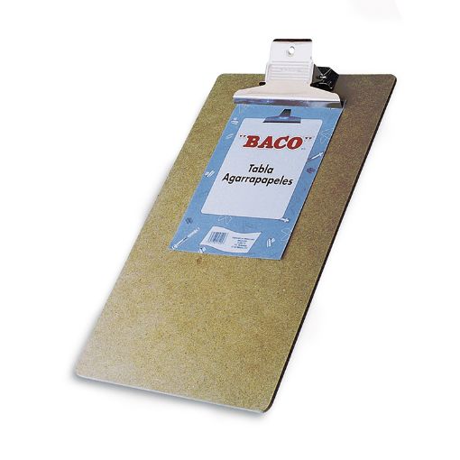 Imagen de TABLA FIBRACEL CARTA CON CLIP AGARRA PAPEL BACO