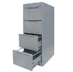 Imagen de ARCHIVERO METAL 4 GAV 24 ALUMINIO CROMO OFICIO