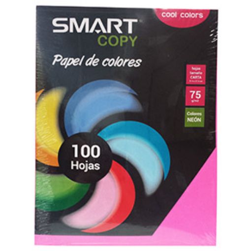 Imagen de PAPEL CARTA NEON ROSA 37K C/100HJS