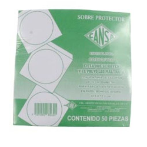 Imagen de SOBRE PARA CD BLANCO 50PZAS