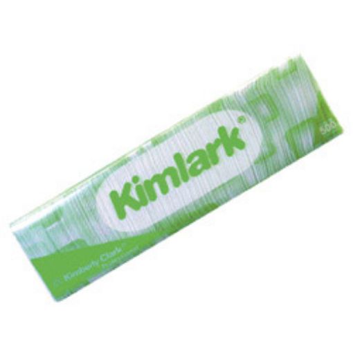 Imagen de SERVILLETA 500HJS SENCILLA BLANCA KIMLARK