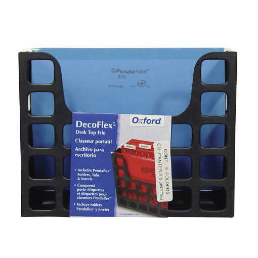 Imagen de ORGANIZADOR CARTA NEGRO CON 5 FOLD COLGANTE