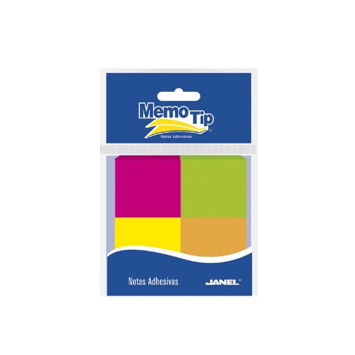 Imagen de NOTAS ADHESIVAS 2x2 NEON CON 4 COLORES