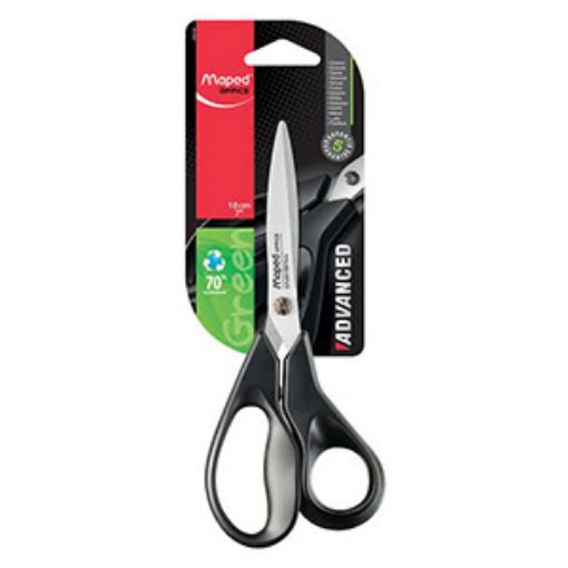 Imagen de TIJERA METAL PLASTICO 7 ADVANCED GREEN BLT