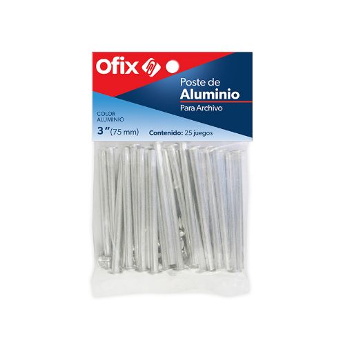 Imagen de POSTES ALUMINIO 75MM 3 CON 25PZAS
