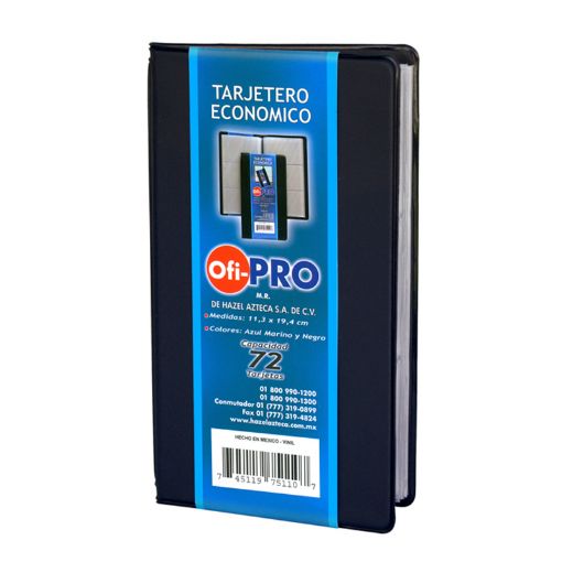 Imagen de TARJETERO PARA 72 TARJETAS NEGRO
