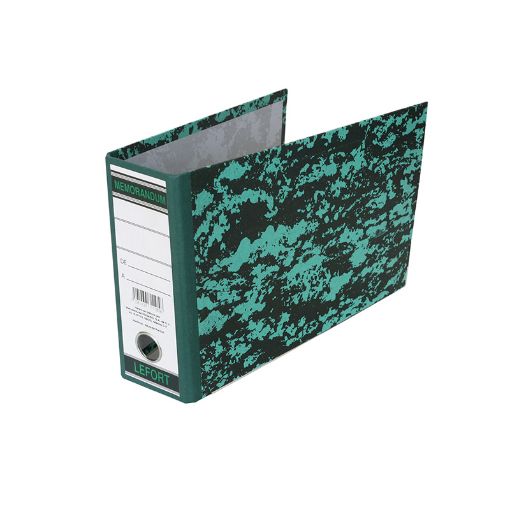 Imagen de ARCHIVADOR MEMORANDUM MARMOLEADO VERDE LEFORT