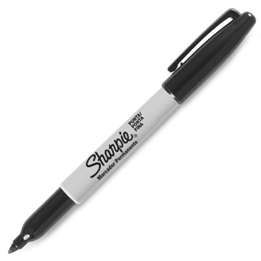 Imagen de MARCADOR PERMANENTE FINO NEGRO SHARPIE