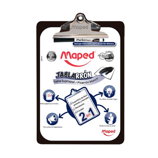 Imagen de TABLA CARTA CON PIZARRON TABLARRON MAPED