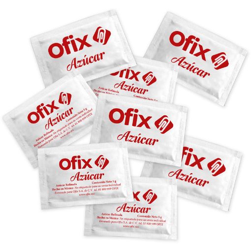 Imagen de AZUCAR OFIX PAQUETE C/500 SOBRES DE 5GRS