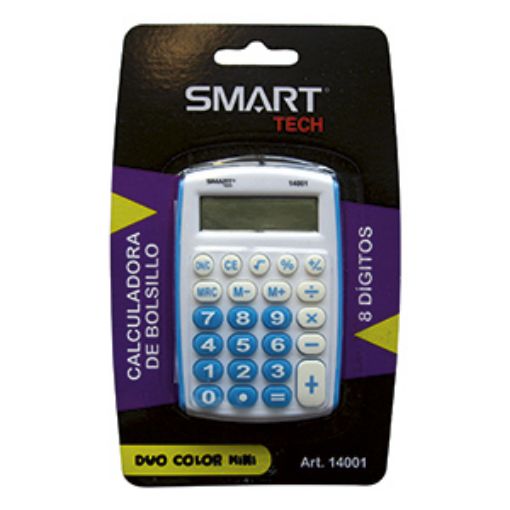 Imagen de CALCULADORA BOLSILLO 8DIG PILAS DUO COLORS BLT