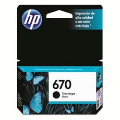 Imagen de CARTUCHO DE TINTA HP 670 NEGRO ORIGINAL