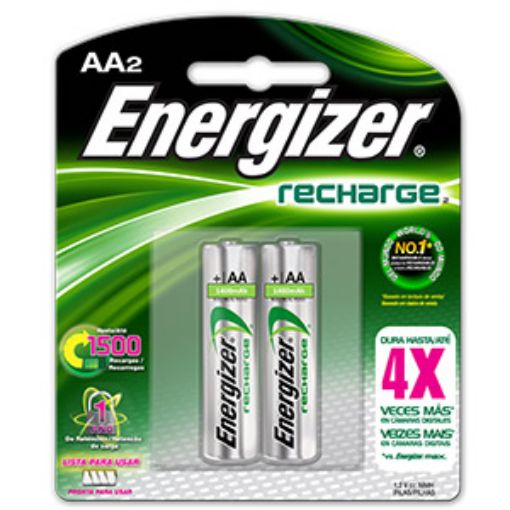 Imagen de PILA RECARGABLE AA METAL HIDROGENO CON 2 BLT