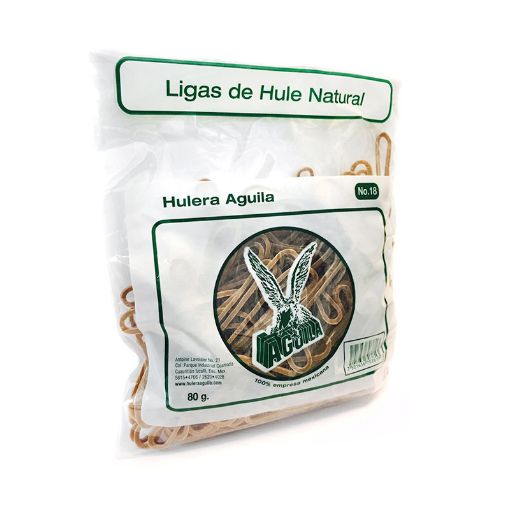 Imagen de LIGA HULE NATURAL # 18 BOLSA 80GRS