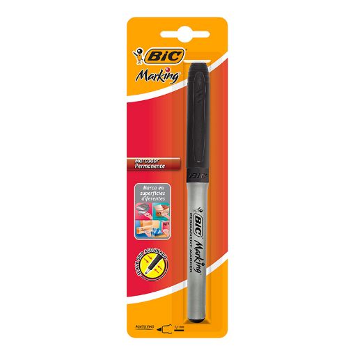 Imagen de MARCADOR PERMANENTE FINO NEGRO MARKING BLT