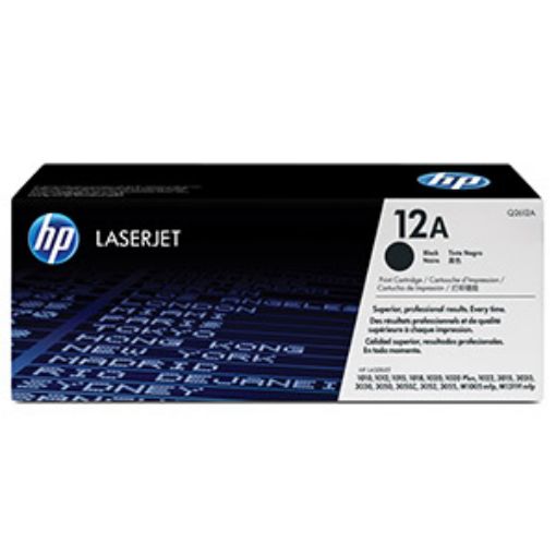 Imagen de TONER LASER HP 12A NEGRO ORIGINAL