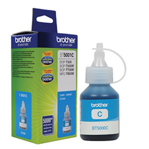Imagen de BOTELLA DE TINTA BROTHER BT5001C CYAN