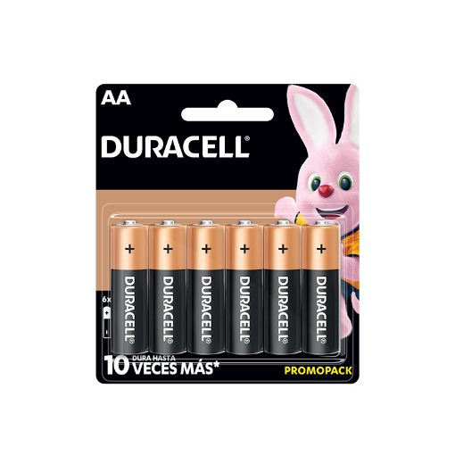Imagen de PILA AA DURACELL 4 PILAS + 2 GRATIS