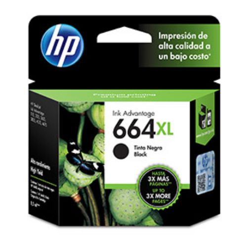 Imagen de CARTUCHO DE TINTA HP 664XL NEGRO ORIGINAL