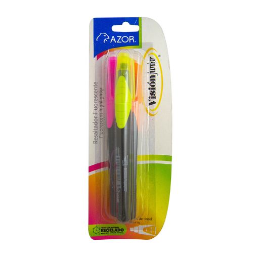Imagen de MARCATEXTOS POCKET SURTIDOS VISION JUNIOR AZOR CON 3 PIEZAS