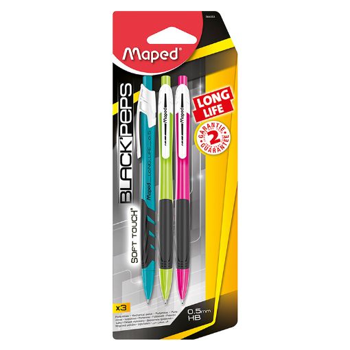 Imagen de LAPICERO 0.5 SURTIDOS CON 3 LONG LIFE BLACK´PEPS