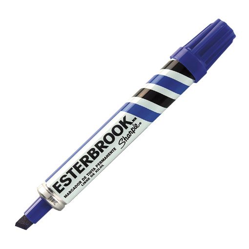 Imagen de MARCADOR PERMANENTE GRUESO AZUL ESTERBROOK